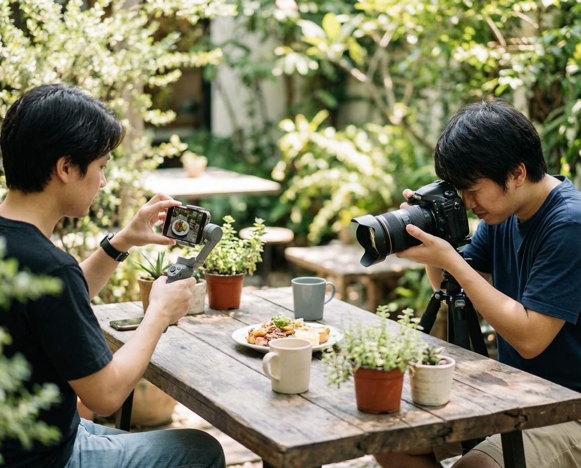 diferencias entre grabar con móvil y producción audiovisual profesional